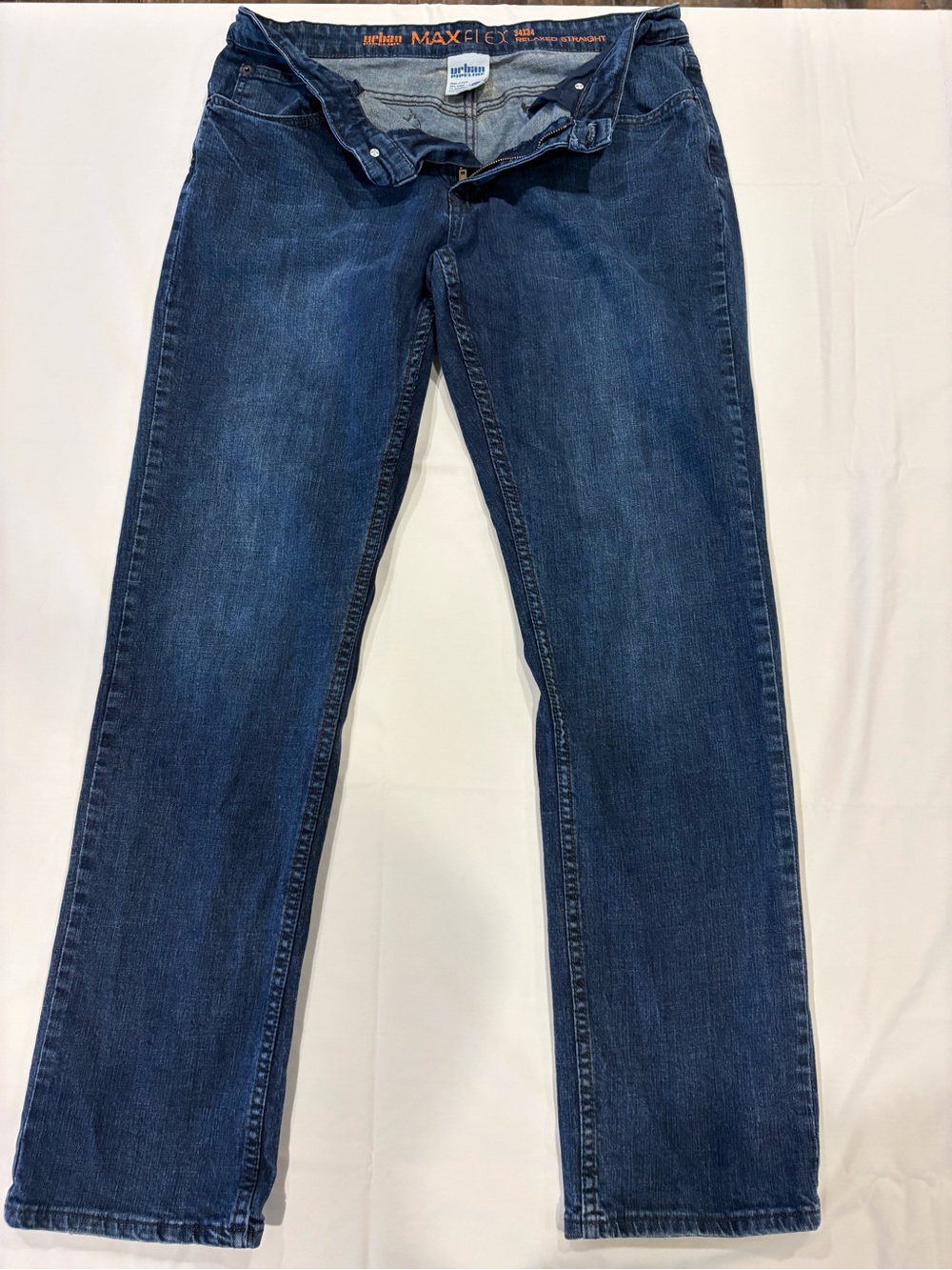 Vintage urban pipeline Indigo Blue Straight Leg Jeans
